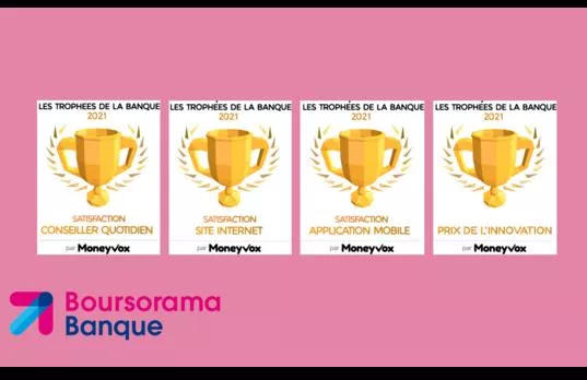 Boursorama remporte trois des « Trophées de la Banque Qualité » décernés par Moneyvox