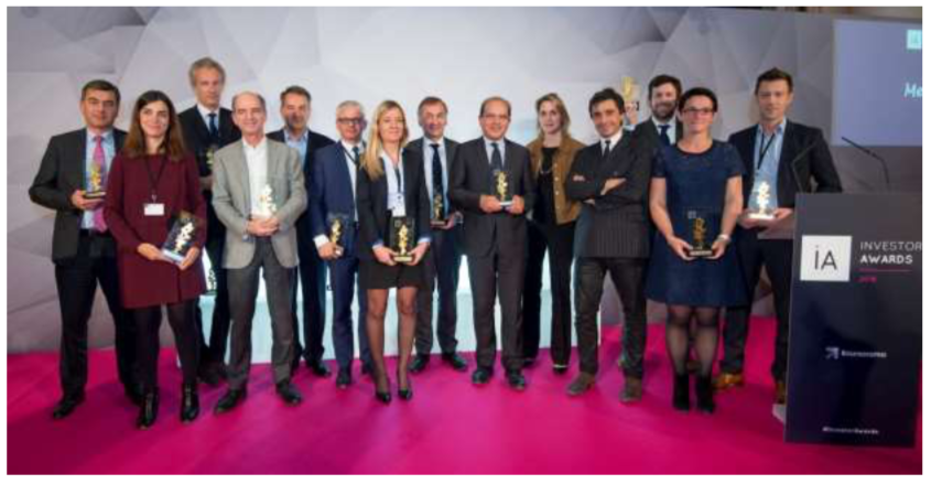 Visuel des lauréats des Investor Awards 2016