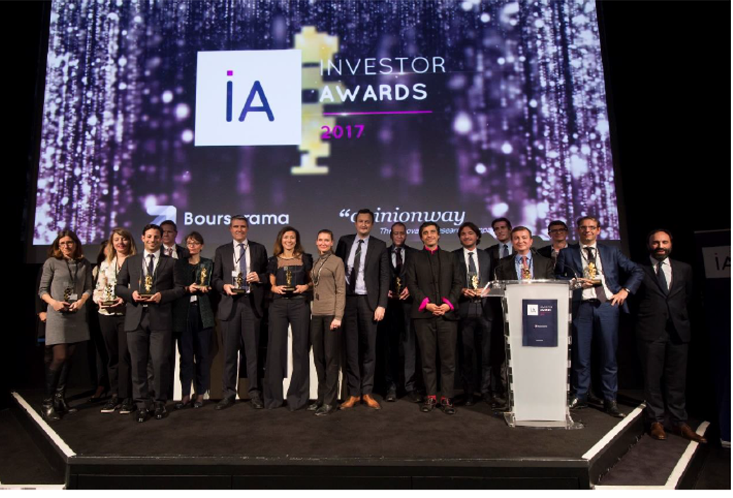 Visuel des lauréats des Investor Awards 2017