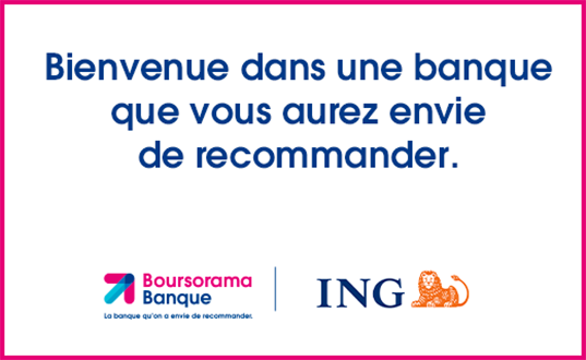 Boursorama annonce la signature d'un accord définitif de partenariat avec ING en vue de proposer la meilleure solution bancaire alternative aux clients d'ING en France