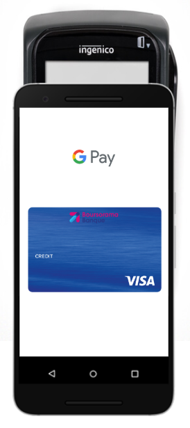 Visuel de l'interface Google Pay