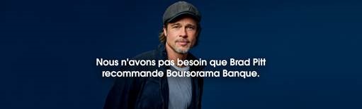 Visuel campagne publicitaire avec Brad Pitt