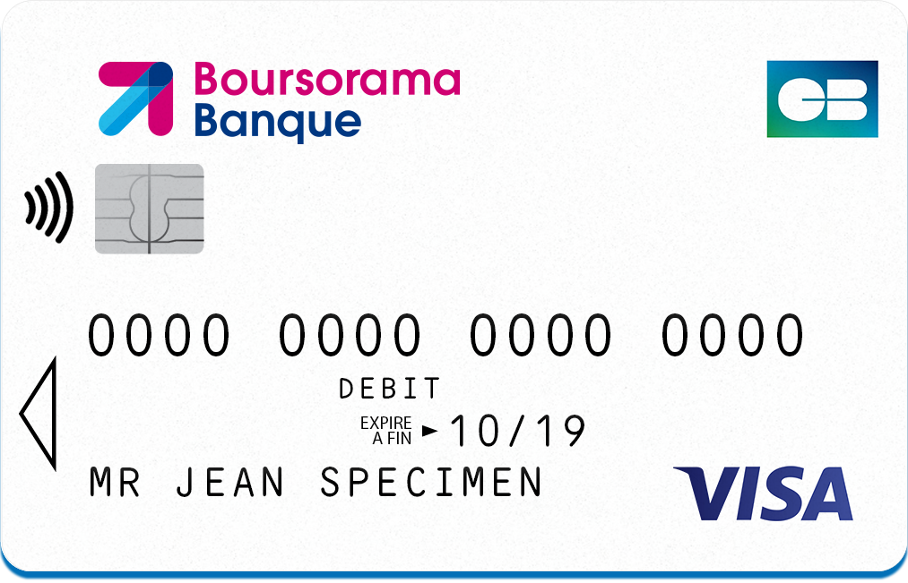 Visuel carte bancaire Boursorama Banque